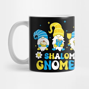 Shalom Gnomes Groovy Jew Hanukkah Pajamas Chanukah Men Women Mug